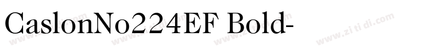 CaslonNo224EF Bold字体转换 CaslonNo224EF Bold字体转换